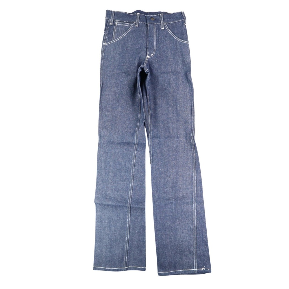 Key Jeans Vintage Womens 27 L Blue Embroidered Flare Jeans NWT
